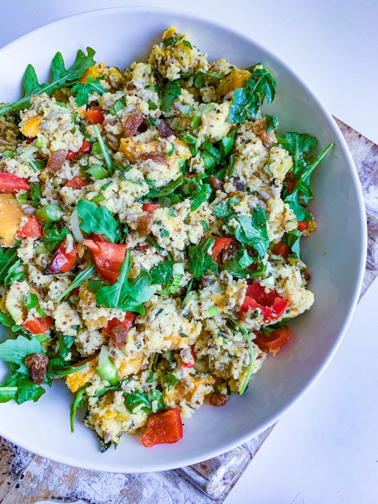 Roast pumpkin cous cous salad - The Plantritionist